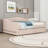 Upholstered Daybed with LED lights and a Twin Size Trundle-655625576-655625572