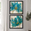 «Blue Infusion I», ensemble de 2 reproductions d'art encadrées-758792466-758792467-758792468