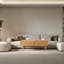 Table basse moderne et simple en cerisier-110430856
