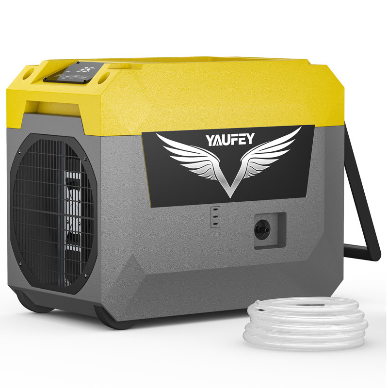 Déshumidificateur 150 chopines avec pompe intégrée pour jusqu'à 7 000 pieds carrés Ft., Déshumidificateur commercial pour sous-sols, vides sanitaires et grandes pièces
