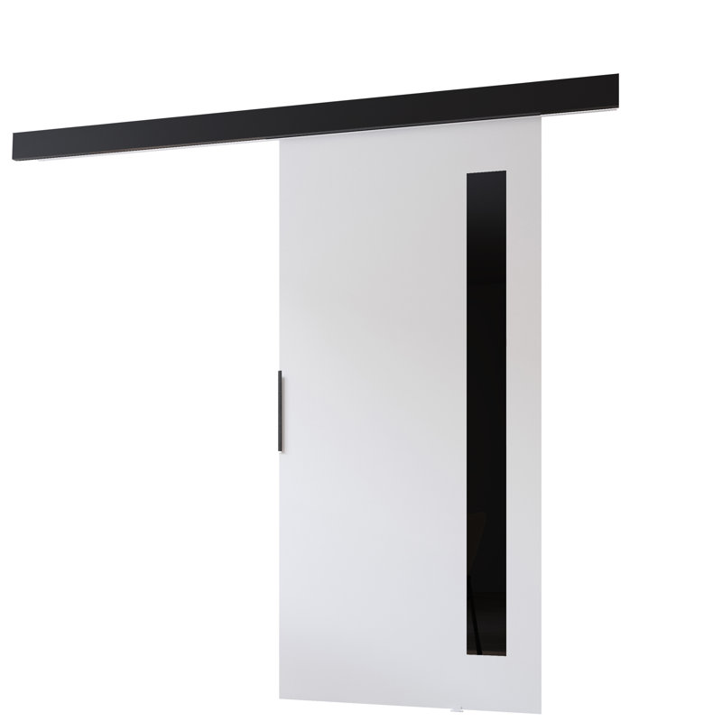 Sliding Door Prim G, Interior Door, 76cm x 205cm, White/Black