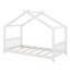 Lit plateforme simple avec tête de lit et pied de lit, conception de toit, lit en bois, mobilier de chambre pour enfants, facile à assembler-938217095