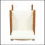 Chaise berçante en bois d'acacia Holsinger
