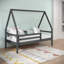 Lit simple gris foncé A-Frame