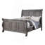 Lit à panneau gris avec tête de lit FB 1Pc-1676464583