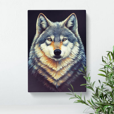 Face Of A Wolf No.4 - Wrapped Canvas