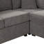 Canapé-lit modulaire en U 108,6 po avec deux ports USB-1146690343