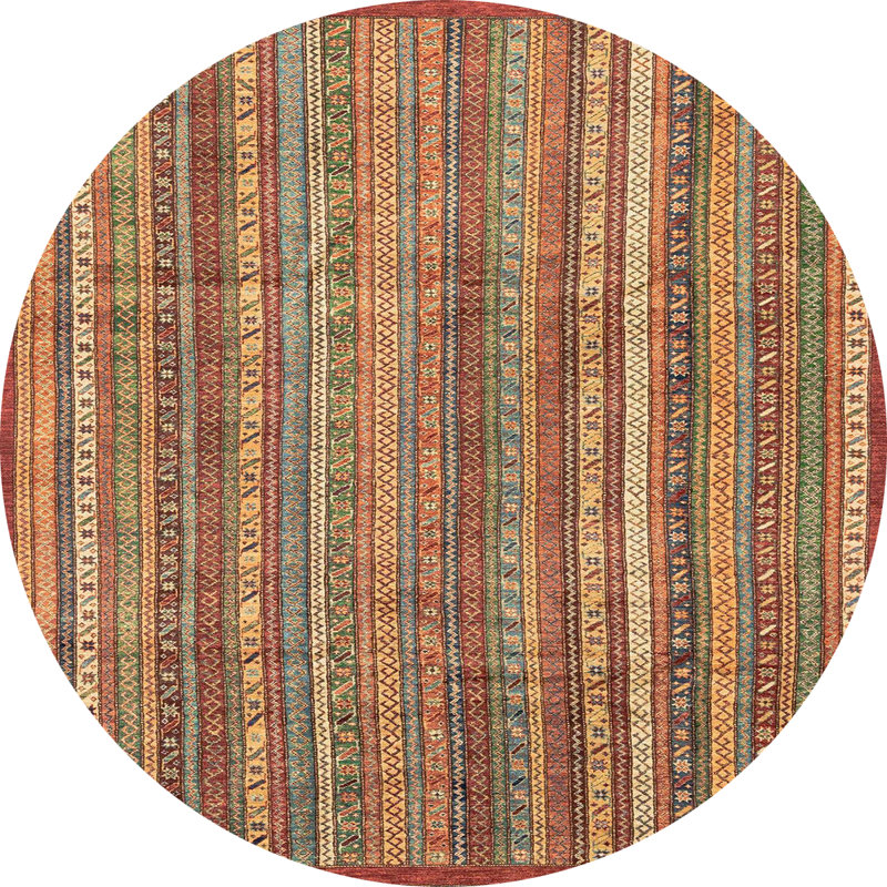 Tapis abstrait moderne 3687, Rond 5 pi