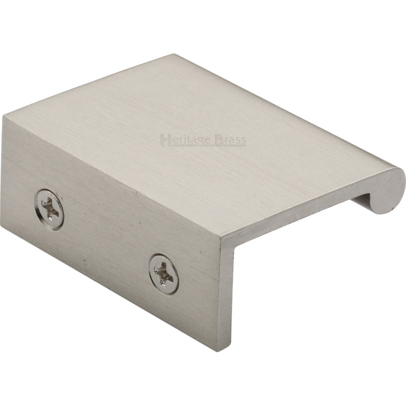 Heritage Brass EPR Edge Pull Cabinet Handle 5cm, Satin Nickel