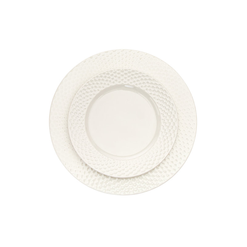 Fossette 18 Piece Porcelain Dinnerware Set