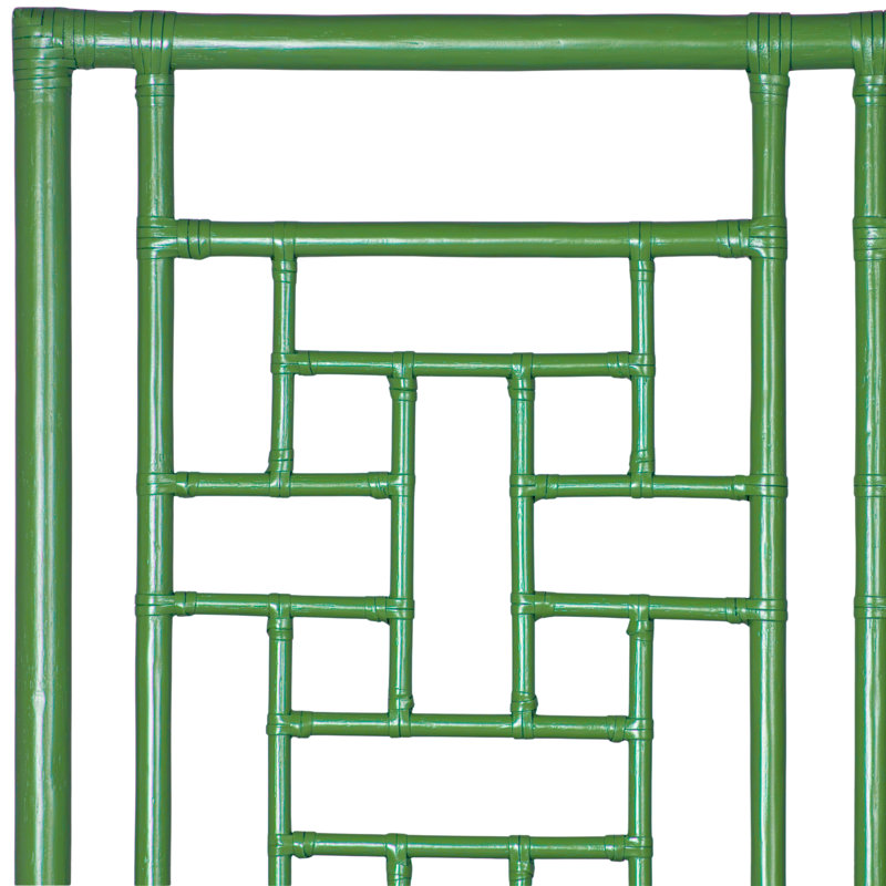 Ohana Rattan Open-Frame Headboard, Bright Green, Twin