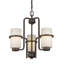 Lustre classique/traditionnel ombré 3 lumières Adamson