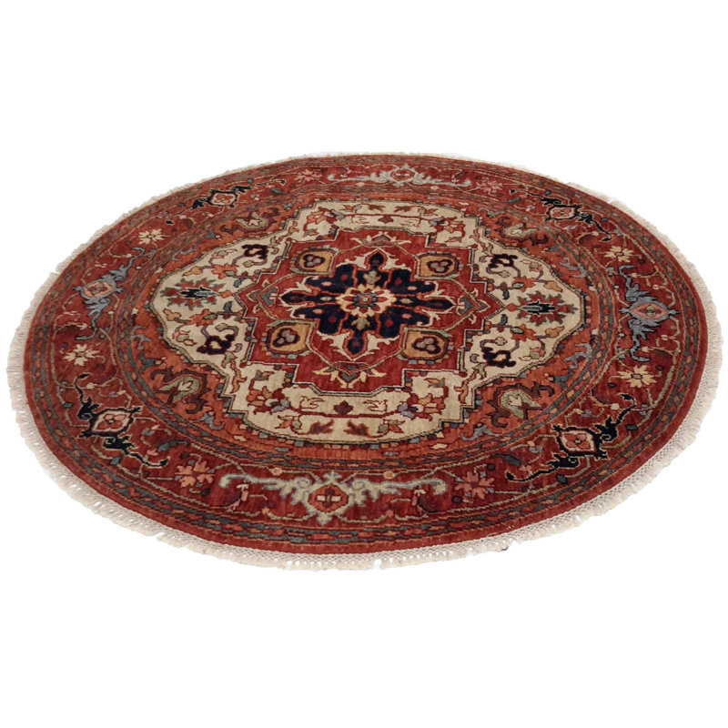 Kennetra Oriental Area Rug in Orange