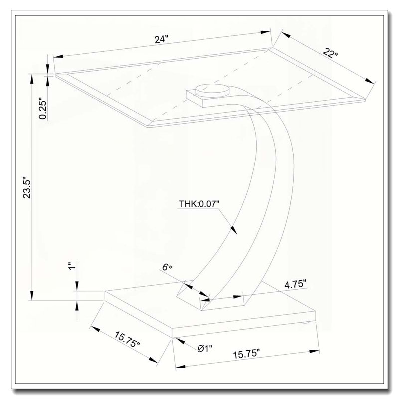 Table de bout Terrell