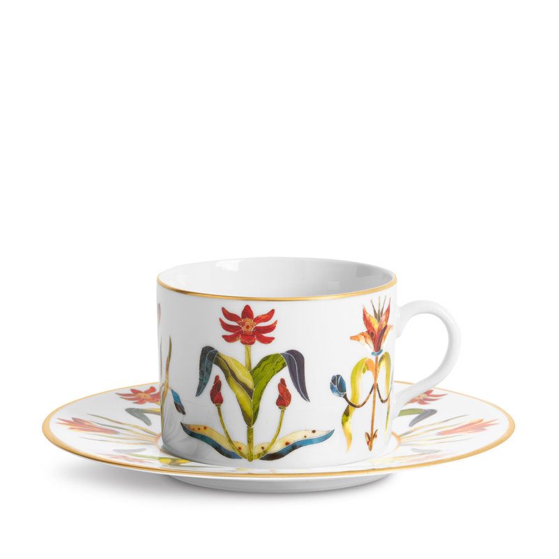 Grand Tour Tea Cup + Saucer S/2