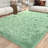 Mint Green Fluffy Rugs for Living Room 9x12 ft, Soft Non-Slip Shag Plush Bedroom Carpet, Large Area Rug for Nursery Kids Dorm Home Decor-1431013603
