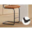Tabouret de comptoir revêtu de similicuir capitonné en métal 26,77 po Nekoosa-2004685273
