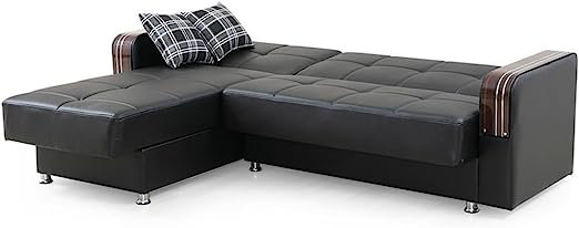 Canapé modulaire réversible Chelita , Noir