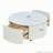 Round Movable Coffee Table with Casters