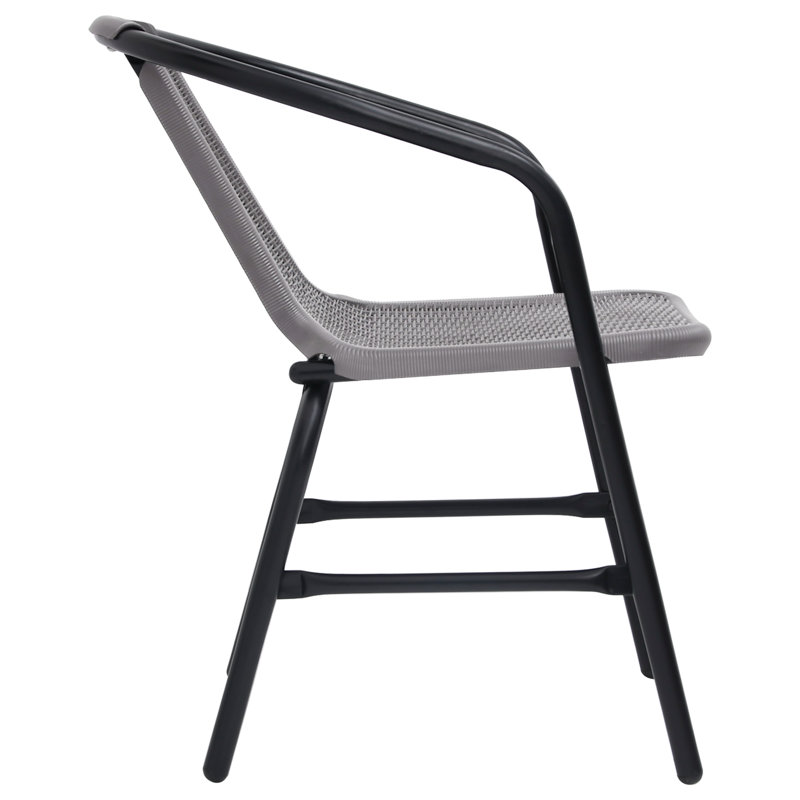 Fauteuil empilable en teck Gryselda, 2