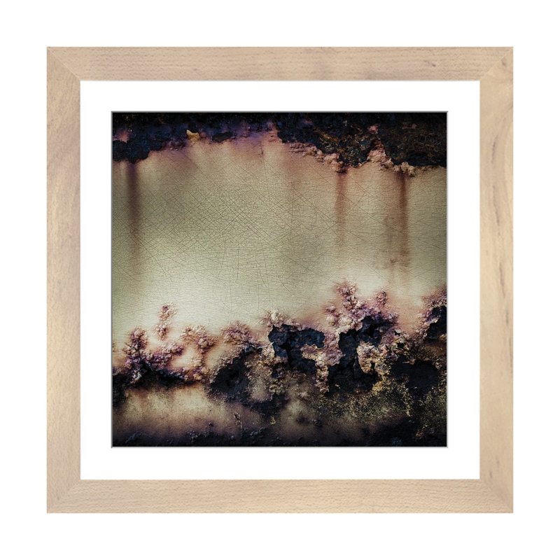 "Elemental Ridge", reproduction d'art sur papier encadré, 24" x 24", Papier encadré, Beige