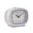 Analogue Quartz Movement / Crystal Alarm Tabletop Clock in White
