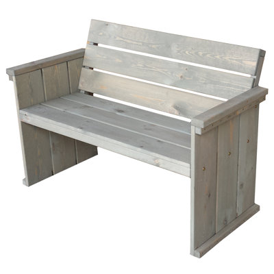 Solid Wood Pine Outdoor Bench
