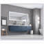 Grand miroir de salle de bain à DEL avec avant et rétroéclairage, anti-buée, mémoire, 3 températures de couleur, miroir de meuble-lavabo à intensité variable-35249465