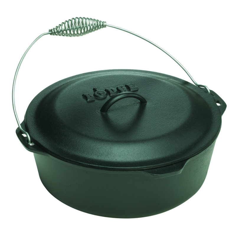 Lodge Cast Iron Round Dutch Oven, 6.62 L
