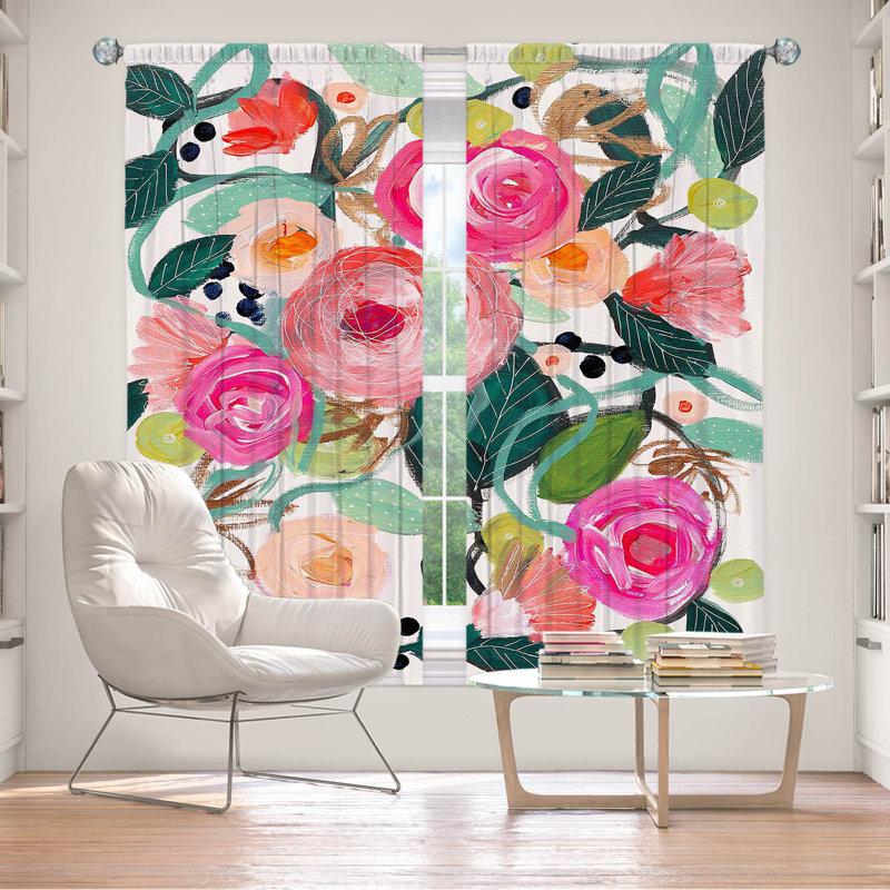 Room Darkening Curtain Pair, 40" W x 61" L