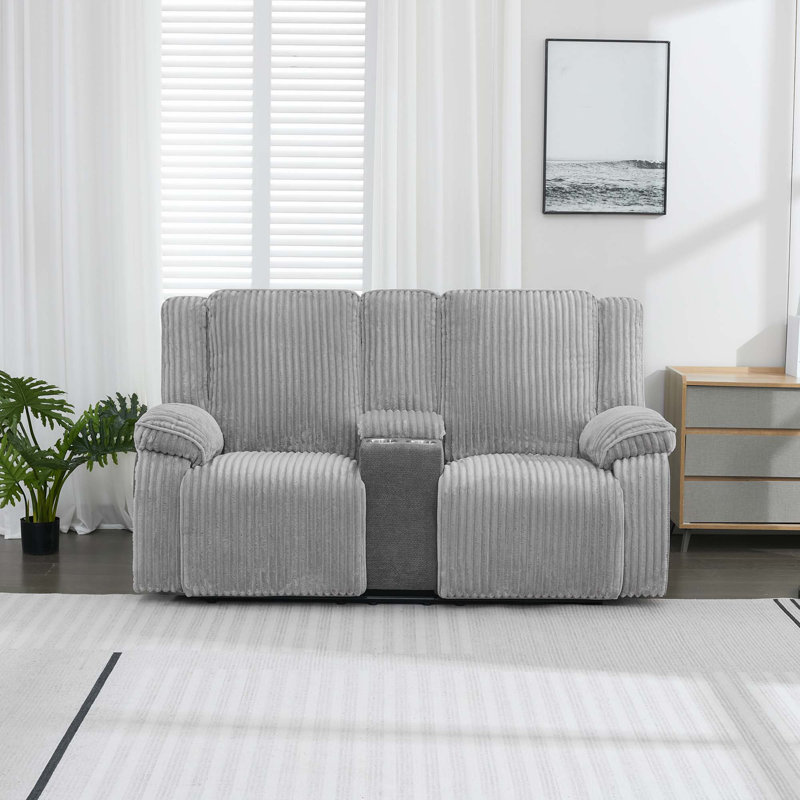 2 Seater Reclining Sofa, Grey