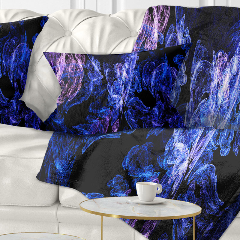  Coussin de bureau abstrait fractal, Rectangulaire, 12 po x 20 po