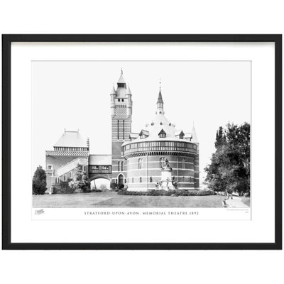 Stratford-upon-Avon, Memorial Theatre 1892 by Francis Frith - Single Picture Frame Print