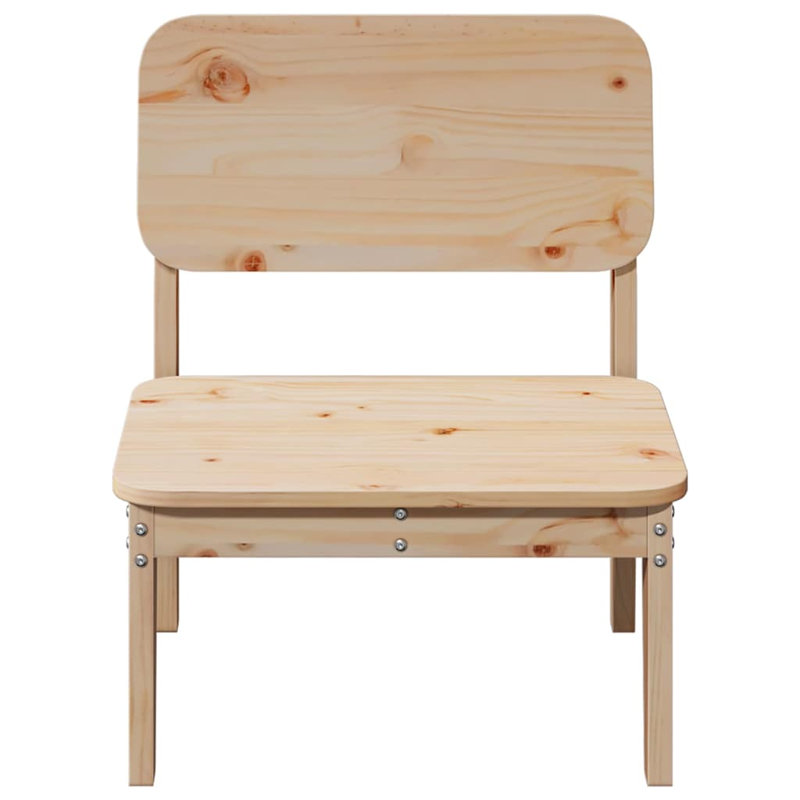 Garden Chair 60X52.5X72 Cm Wood Pine, Natural