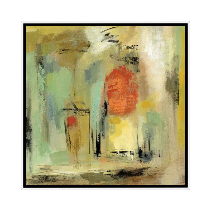 «Kyoto Street» par Silvia Vassileva - reproduction d'art, H 37 po x l 37 po x P 1,5 po, Toile blanche encadrée, No Matte