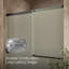 Elate Sliding Bath Door, 56-3/4-In H X 56-1/4 - 59-5/8-In W, With 1/4-In Thick Crystal Clear Glass-1666280272