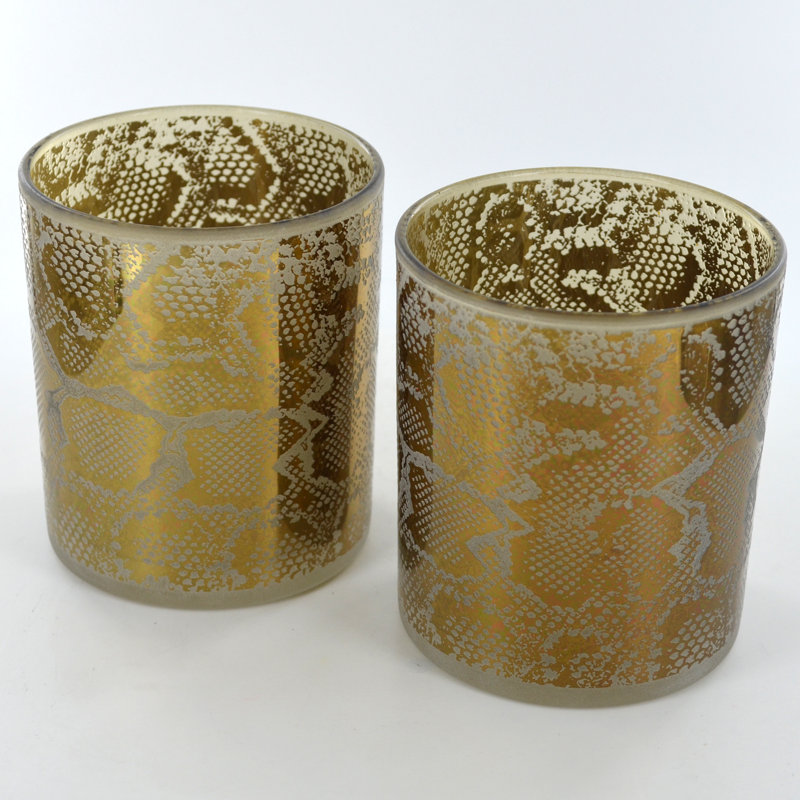 2 Piece Glass Tabletop Votive Holder Set