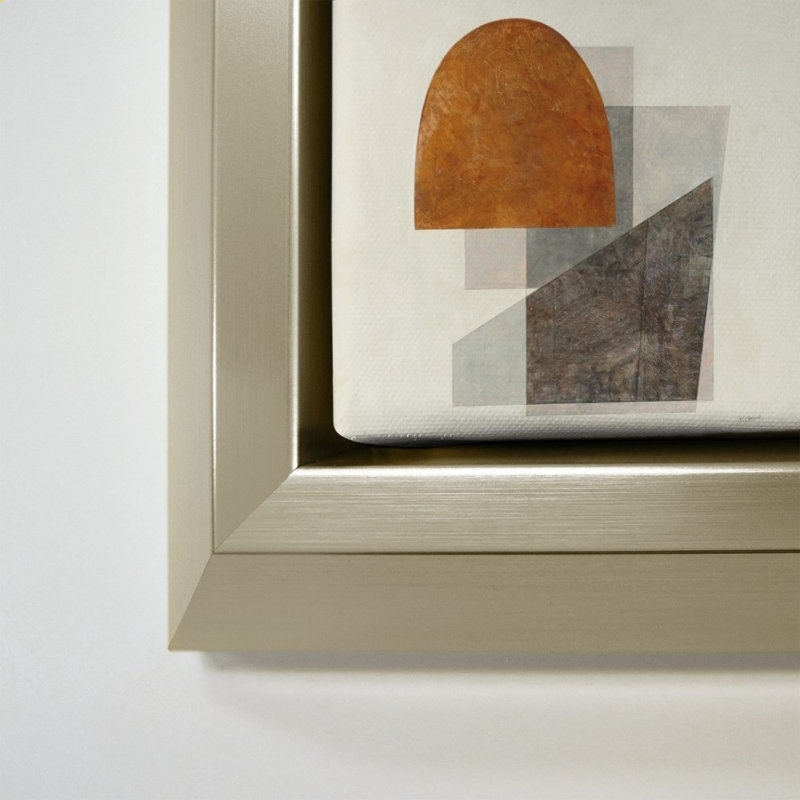 «Quintet I» par Mike Schick - Impression sur toile, H 28 po x l 28 po, Champagne