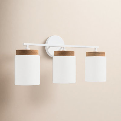 Donal 3 Light Frosted Dimmable Vanity Light