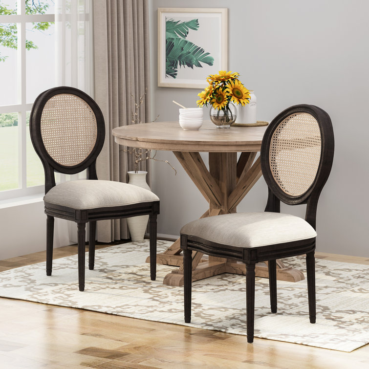 Lark Manor Caviness Traditional Upholstered Dining Chair & Reviews