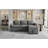 83.5" L-Shaped Sofa Couch Convertible Sofa Bed Sectional Sofa With Ample Storage Space, Two Cup Holders And Two USB Ports For Living Room, Gray-1443052561