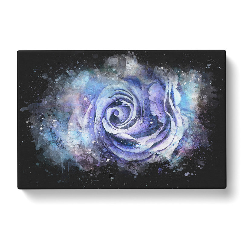 Lilac Rose - Wrapped Canvas Print, 60cm H x 91cm W x 3cm D