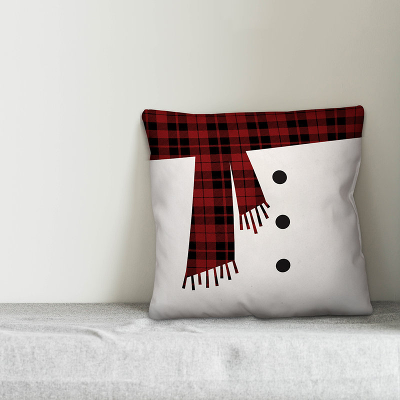 Plaid Reversible Throw Pillow