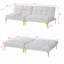 Tissu convertible futon avec pieds en métal-1245795774