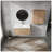 36" Wall-Mounted Bathroom Vanity With Sink and Side Cabinet, Soft Close Doors,00112IMO x 2-00636IMO Combination Cabinet(KD-Packing)