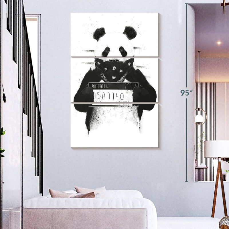 Brampt Bad Panda, 74" H x 48" W