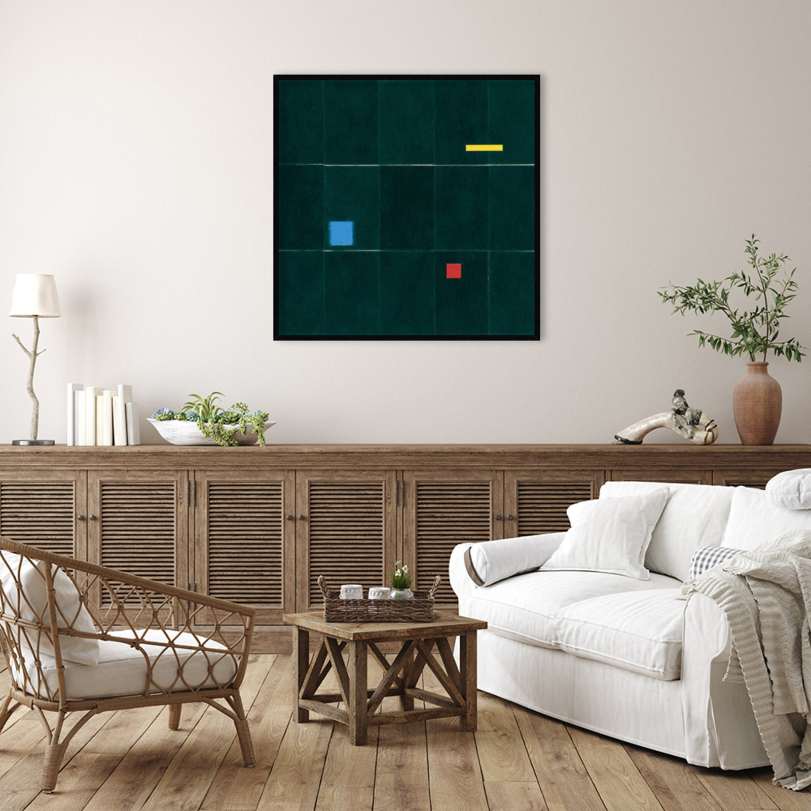 Kitchen Scourers Print by Alex Dunn, 41" H x 41" W x 1" D, Black