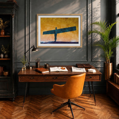 Angel of the North in Newcastle Vol.2 - Framed Print