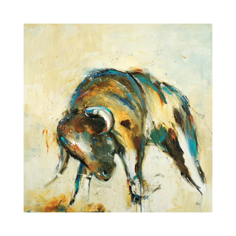 Toro by Lisa Ridgers - Wrapped Canvas Painting, 30.48 cm H x 30.48 cm W