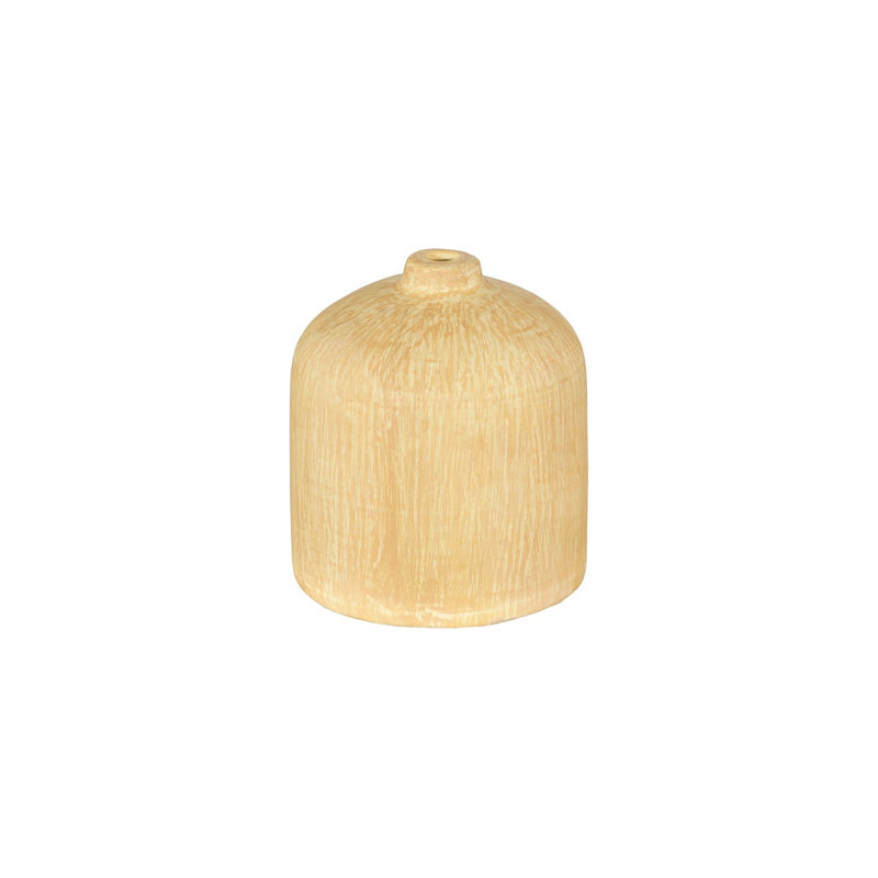 Raw Umber Vase, Stem, Yellow